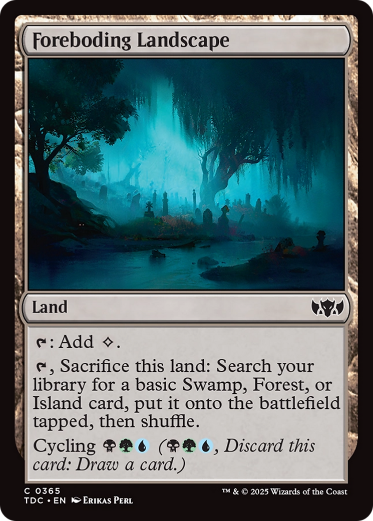 Foreboding Landscape [Tarkir: Dragonstorm Commander] | Exor Games Truro