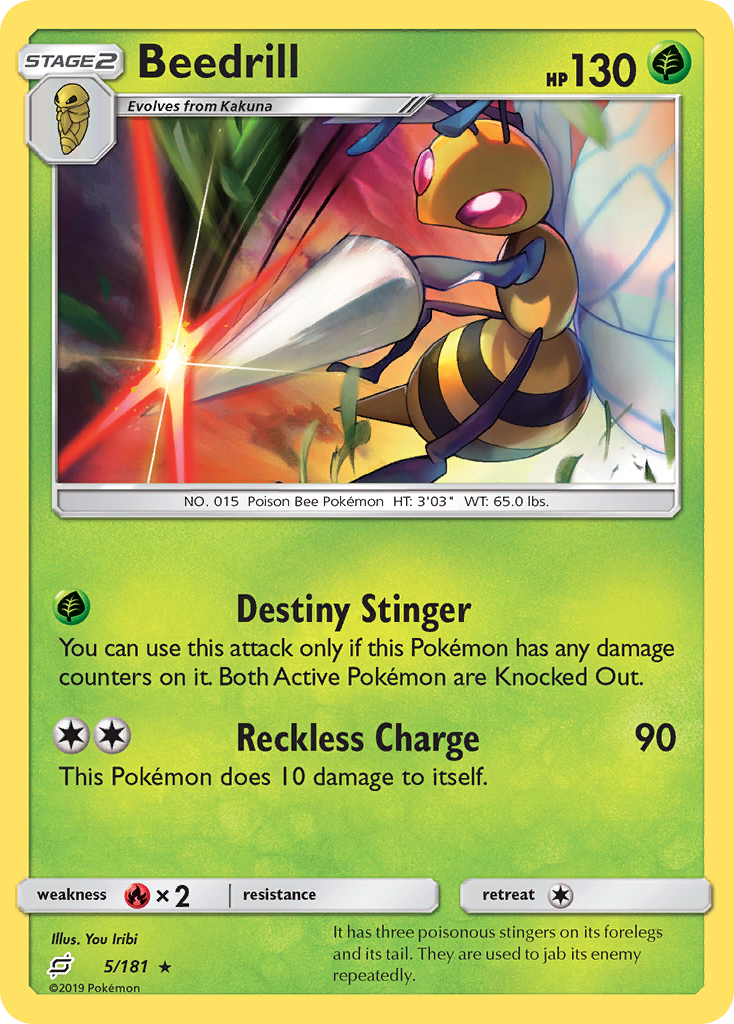 Beedrill (5/181) [Sun & Moon: Team Up] | Exor Games Truro