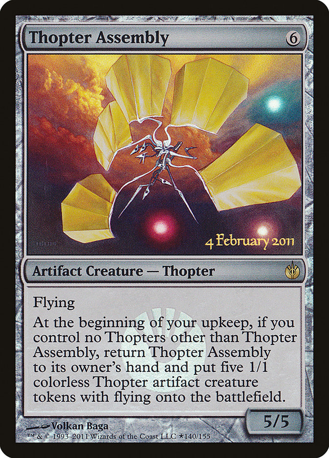 Thopter Assembly [Mirrodin Besieged Prerelease Promos] | Exor Games Truro