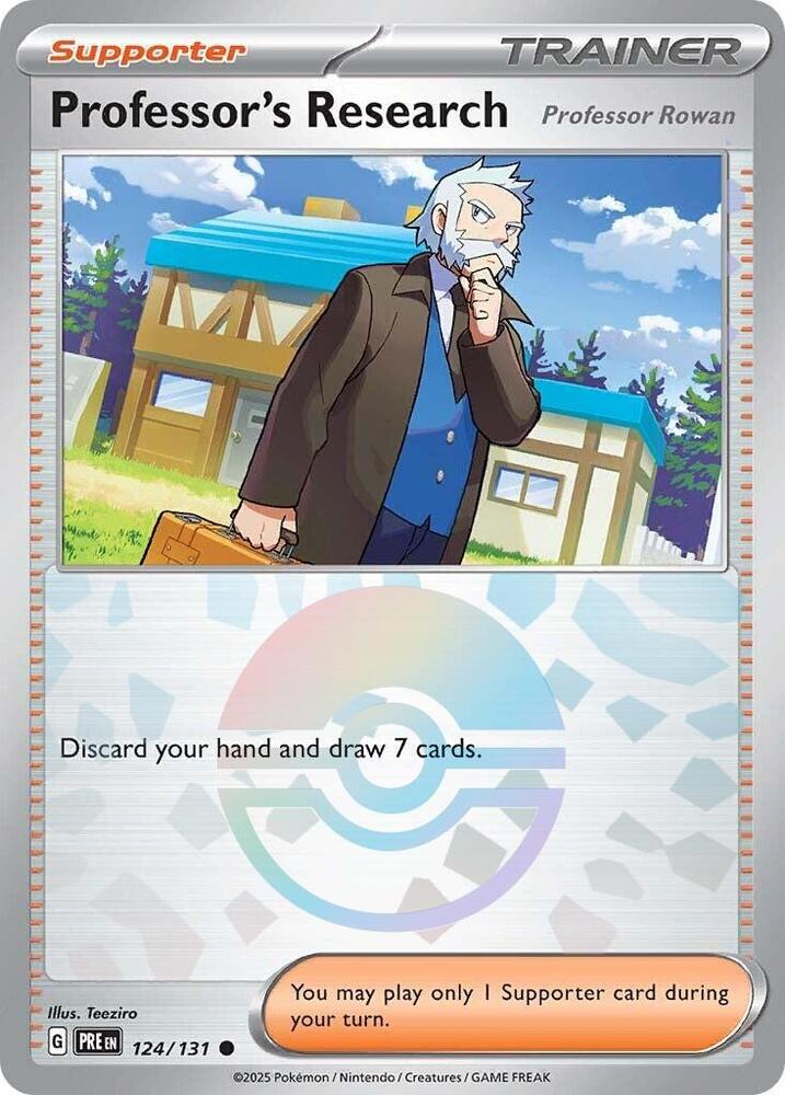 Professor's Research (124/131) [Professor Rowan] (Poke Ball Pattern) [Scarlet & Violet: Prismatic Evolutions] | Exor Games Truro