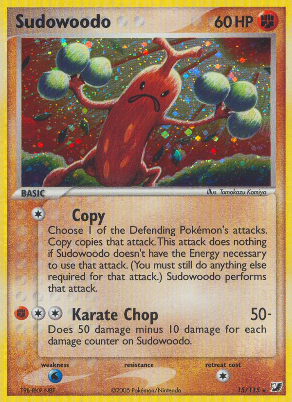 Sudowoodo (15/115) [EX: Unseen Forces] | Exor Games Truro