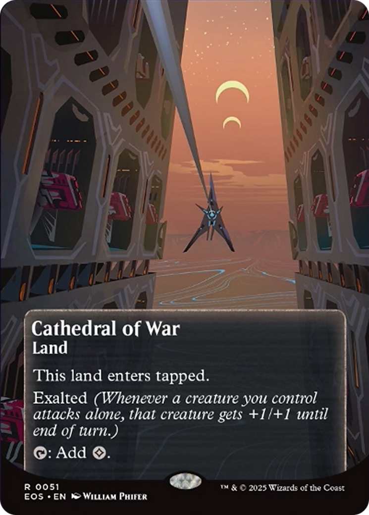 Cathedral of War (0051) (Borderless) [Edge of Eternities: Stellar Sights] | Exor Games Truro