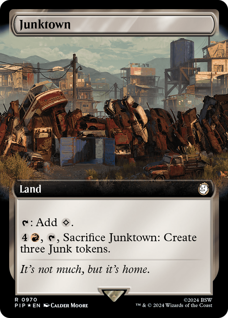 Junktown (Extended Art) (Surge Foil) [Fallout] | Exor Games Truro
