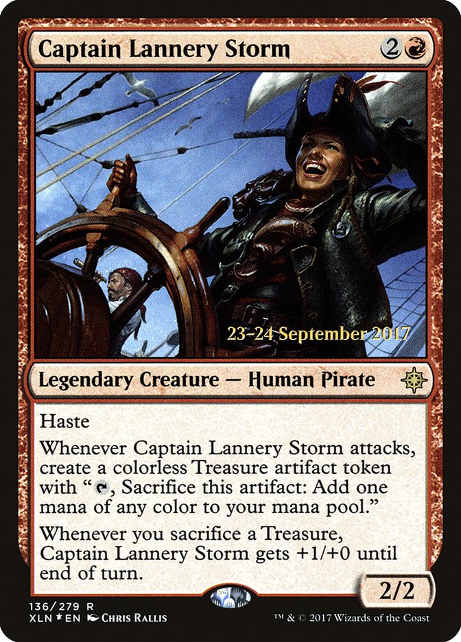 Captain Lannery Storm [Ixalan Prerelease Promos] | Exor Games Truro