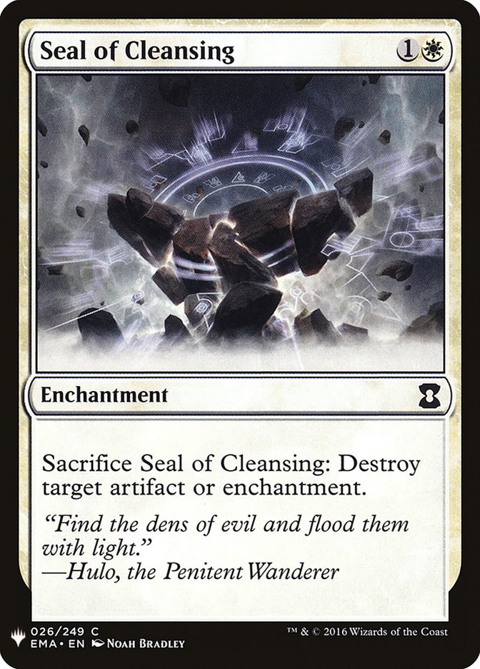 Seal of Cleansing [Mystery Booster] | Exor Games Truro