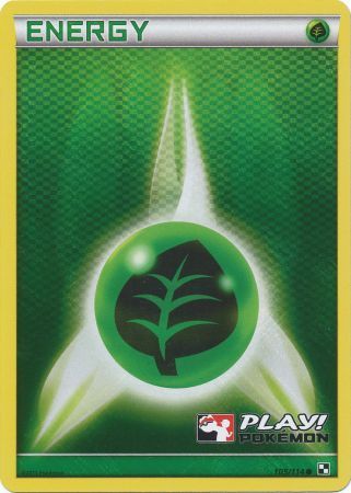 Grass Energy (105/114) (Play Pokemon Promo) [Black & White: Base Set] | Exor Games Truro