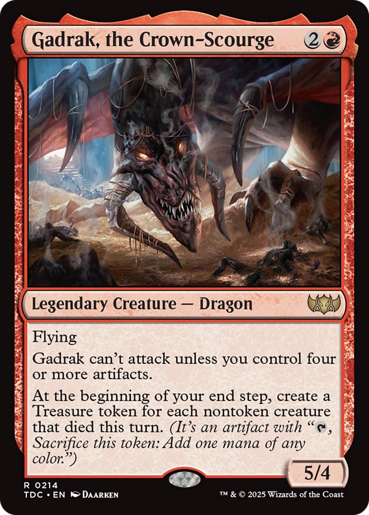 Gadrak, the Crown-Scourge [Tarkir: Dragonstorm Commander] | Exor Games Truro