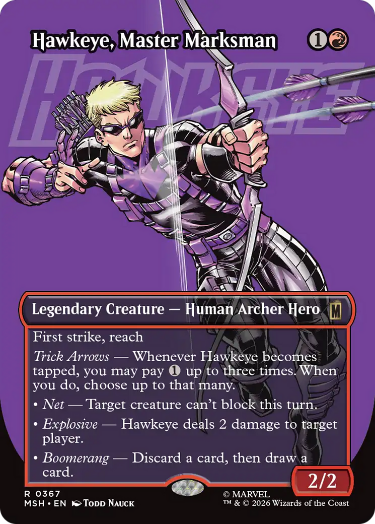 Hawkeye, Master Marksman (Borderless) [Marvel Super Heroes] | Exor Games Truro