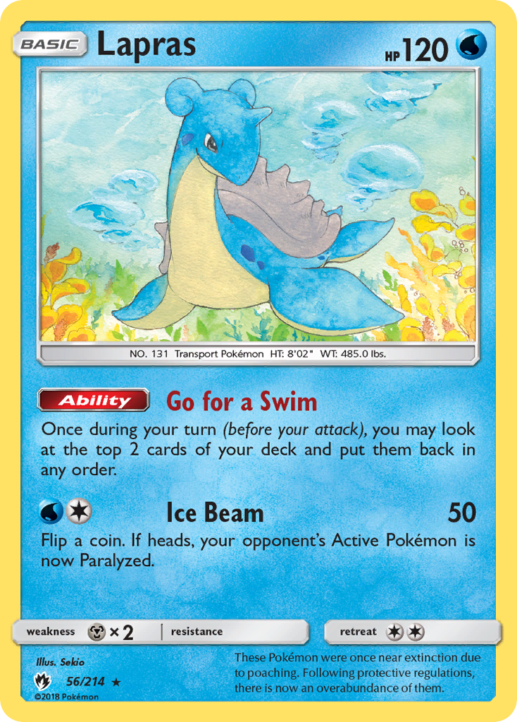 Lapras (56/214) [Sun & Moon: Lost Thunder] | Exor Games Truro