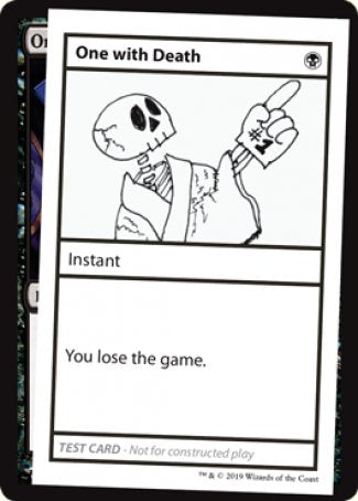 One with Death (2021 Edition) [Mystery Booster Playtest Cards] | Exor Games Truro