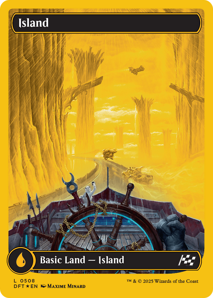 Island (0508) (First-Place Foil) [Aetherdrift] | Exor Games Truro