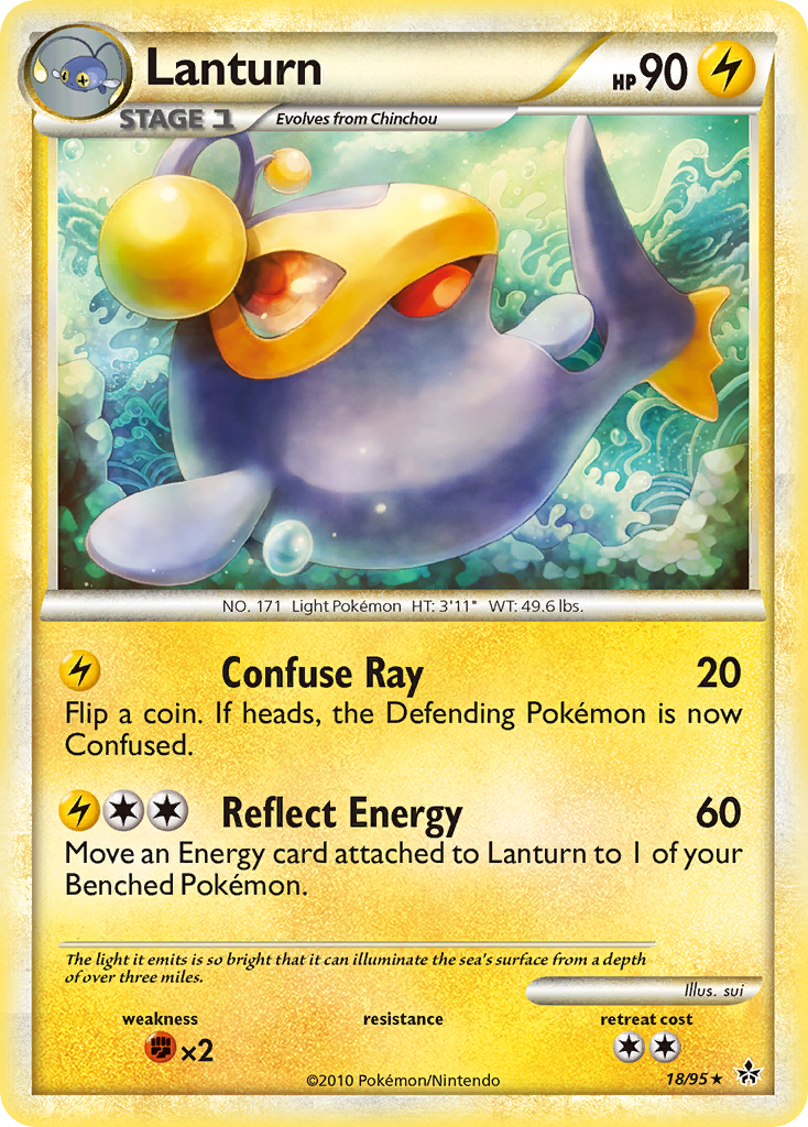 Lanturn (18/95) [HeartGold & SoulSilver: Unleashed] | Exor Games Truro