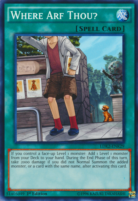 Where Arf Thou? [LDK2-ENK29] Common | Exor Games Truro
