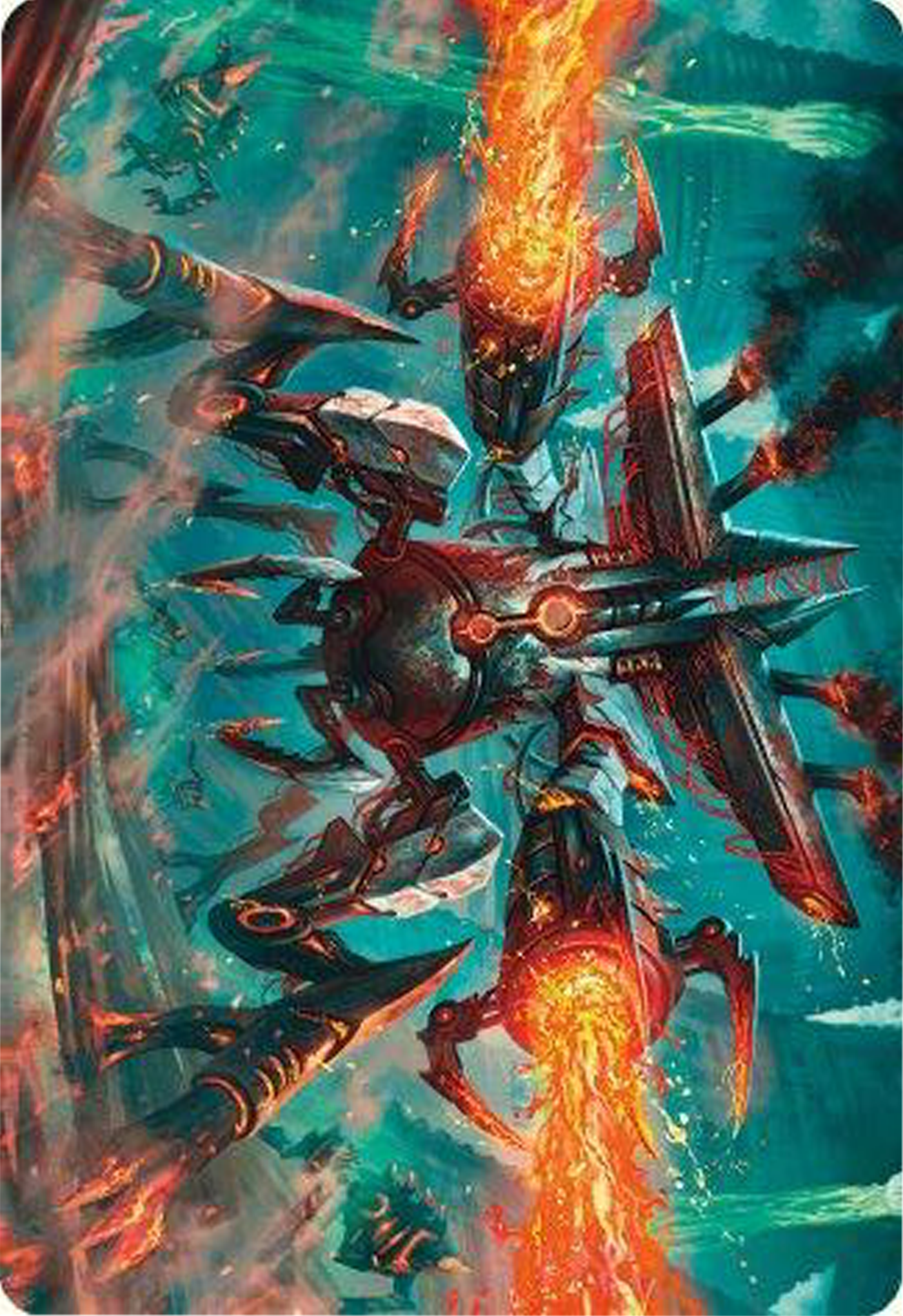Exterminator Magmarch Art Card [Modern Horizons 3 Art Series] | Exor Games Truro