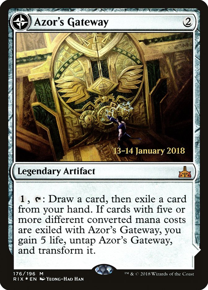 Azor's Gateway // Sanctum of the Sun [Rivals of Ixalan Prerelease Promos] | Exor Games Truro