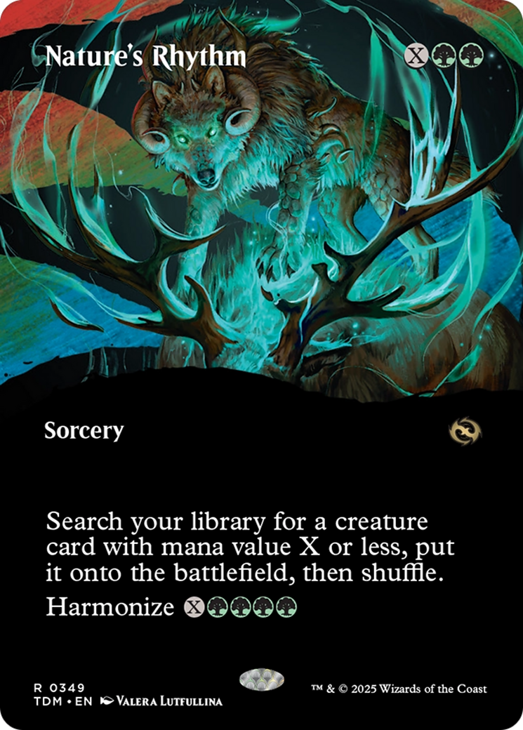 Nature's Rhythm (Borderless) [Tarkir: Dragonstorm] | Exor Games Truro