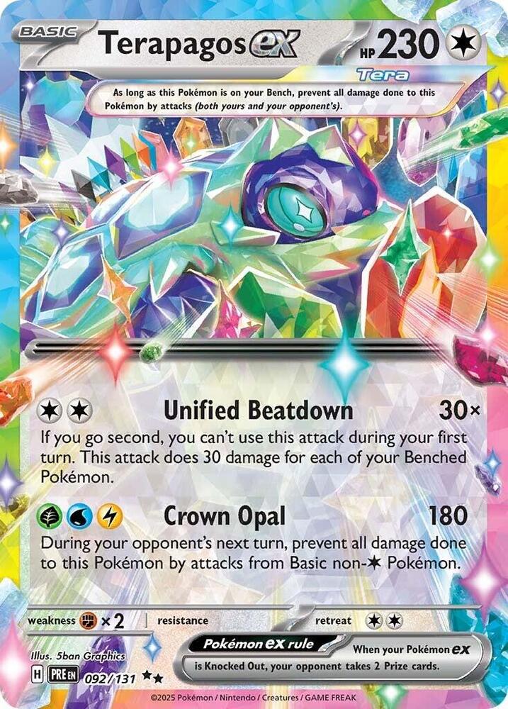 Terapagos ex (092/131) [Scarlet & Violet: Prismatic Evolutions] | Exor Games Truro