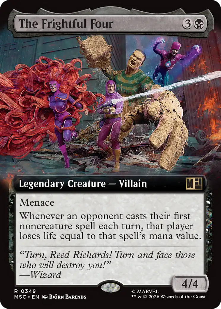 The Frightful Four (Extended Art) [Marvel Super Heroes Commander] | Exor Games Truro