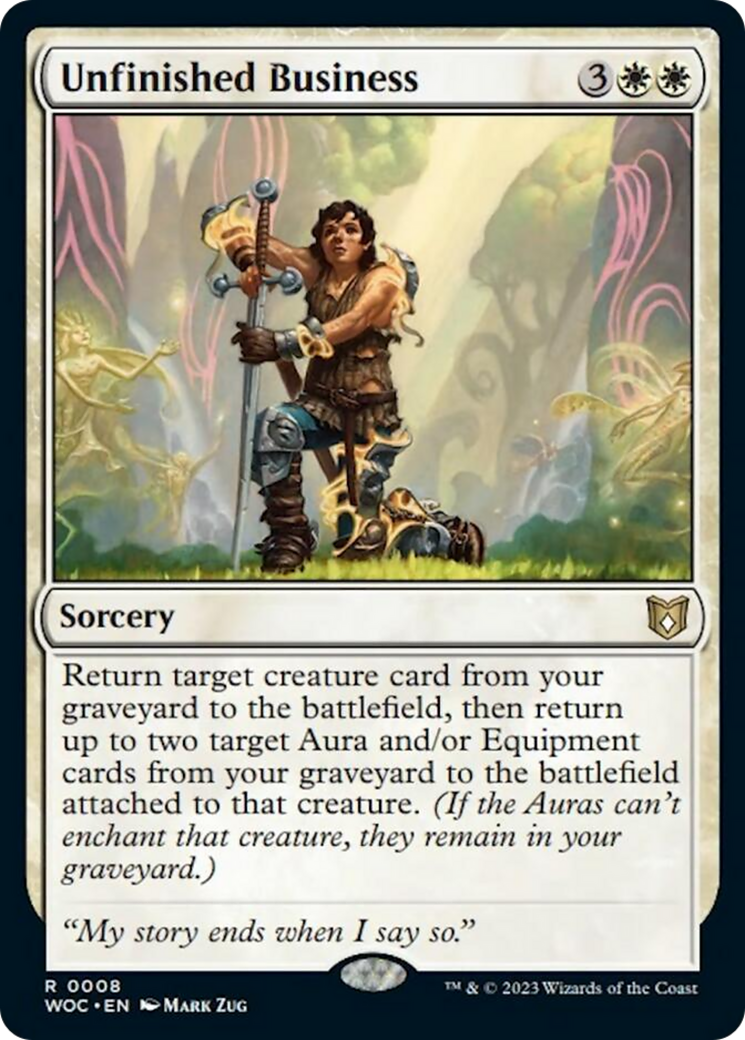 Unfinished Business [Wilds of Eldraine Commander] | Exor Games Truro