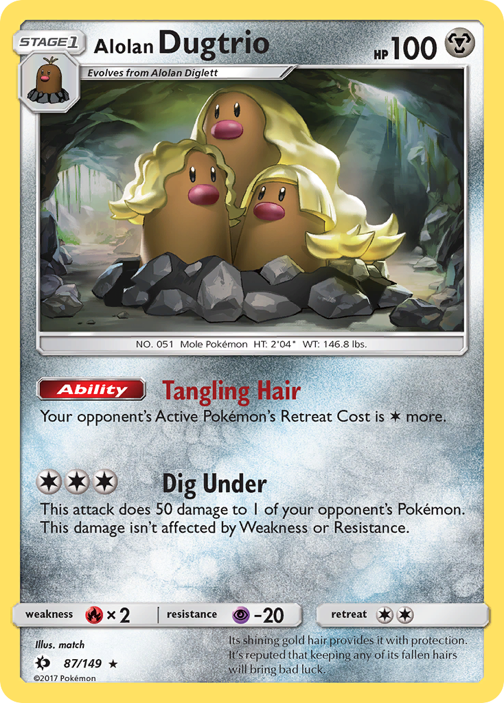 Alolan Dugtrio (87/149) [Sun & Moon: Base Set] | Exor Games Truro