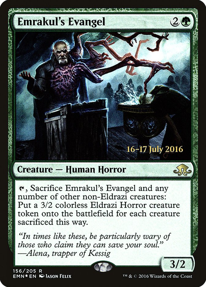 Emrakul's Evangel [Eldritch Moon Prerelease Promos] | Exor Games Truro