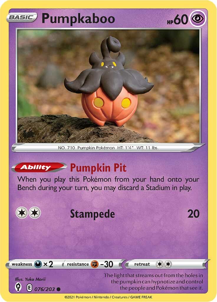 Pumpkaboo (076/203) [Sword & Shield: Evolving Skies] | Exor Games Truro