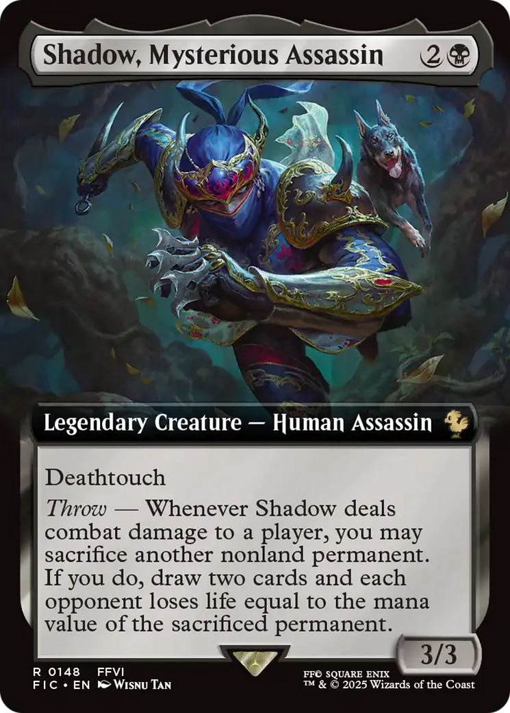 Shadow, Mysterious Assassin (Extended Art) [FINAL FANTASY Commander] | Exor Games Truro