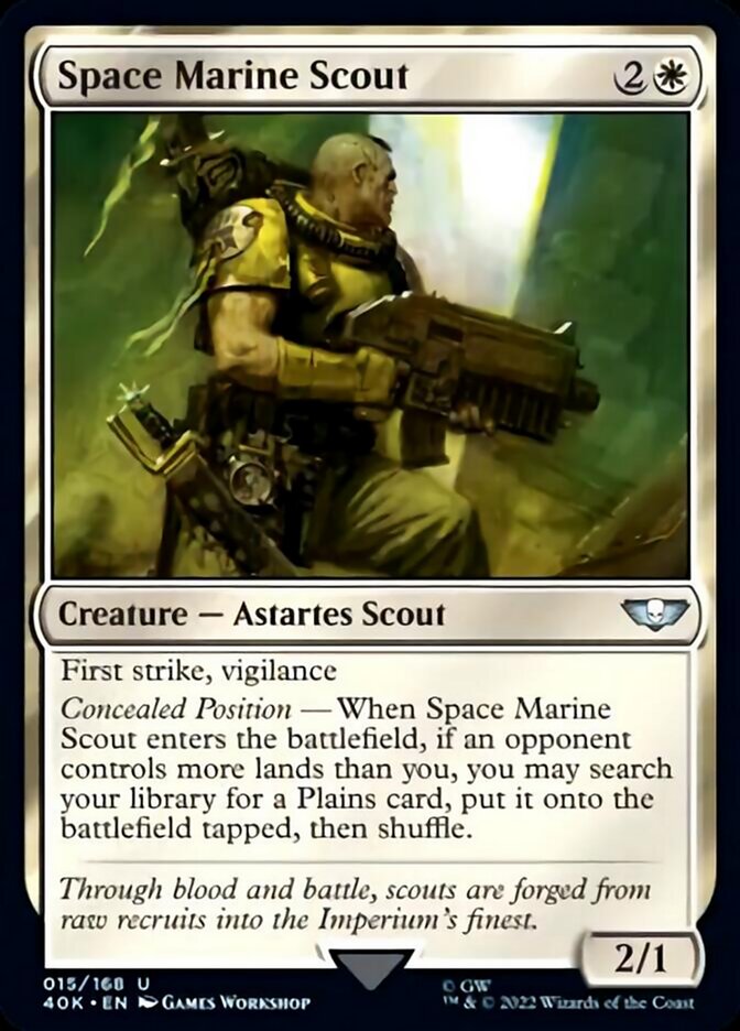 Space Marine Scout (Surge Foil) [Warhammer 40,000] | Exor Games Truro