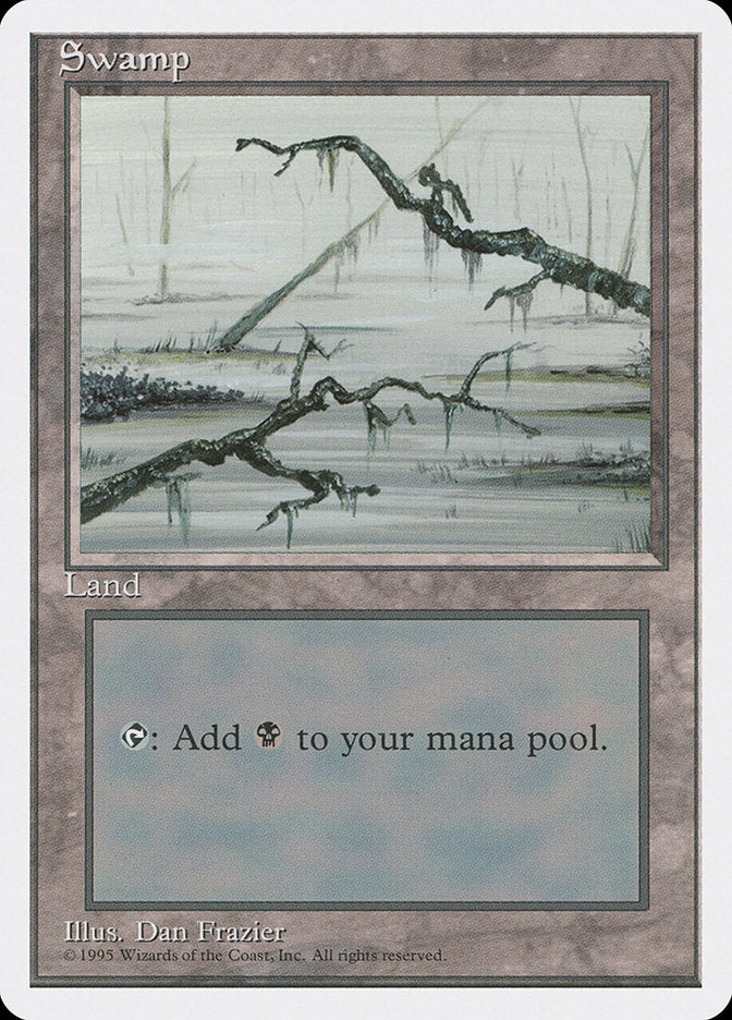 Swamp (Branches on Left and Right of Frame) [Fourth Edition] | Exor Games Truro