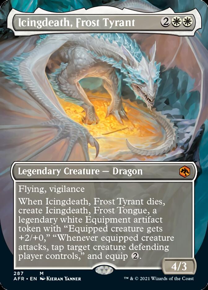 Icingdeath, Frost Tyrant (Borderless Alternate Art) [Dungeons & Dragons: Adventures in the Forgotten Realms] | Exor Games Truro