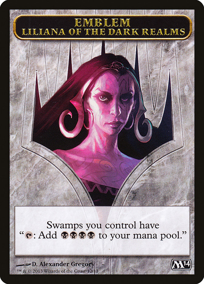 Liliana of the Dark Realms Emblem [Magic 2014 Tokens] | Exor Games Truro