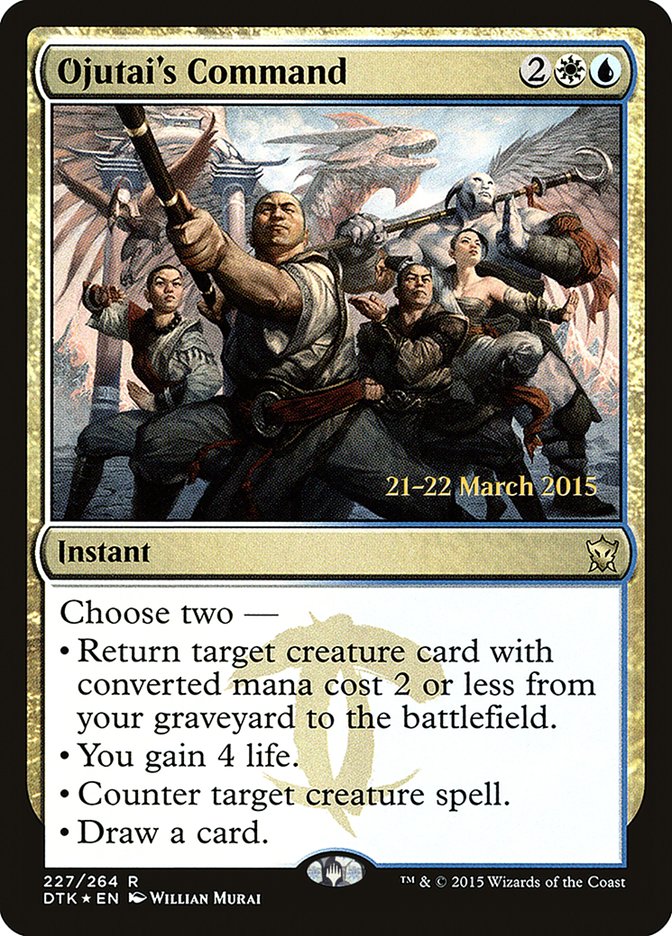 Ojutai's Command [Dragons of Tarkir Prerelease Promos] | Exor Games Truro