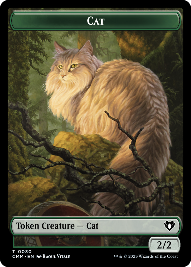Cat Token (30) [Commander Masters Tokens] | Exor Games Truro