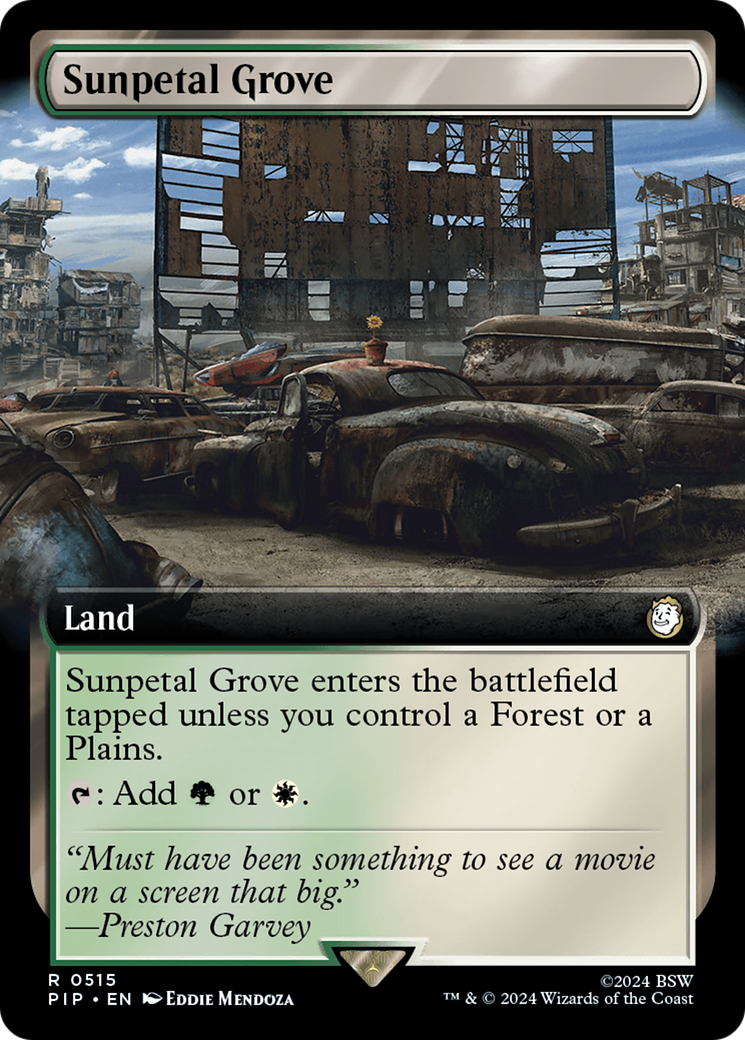 Sunpetal Grove (Extended Art) [Fallout] | Exor Games Truro