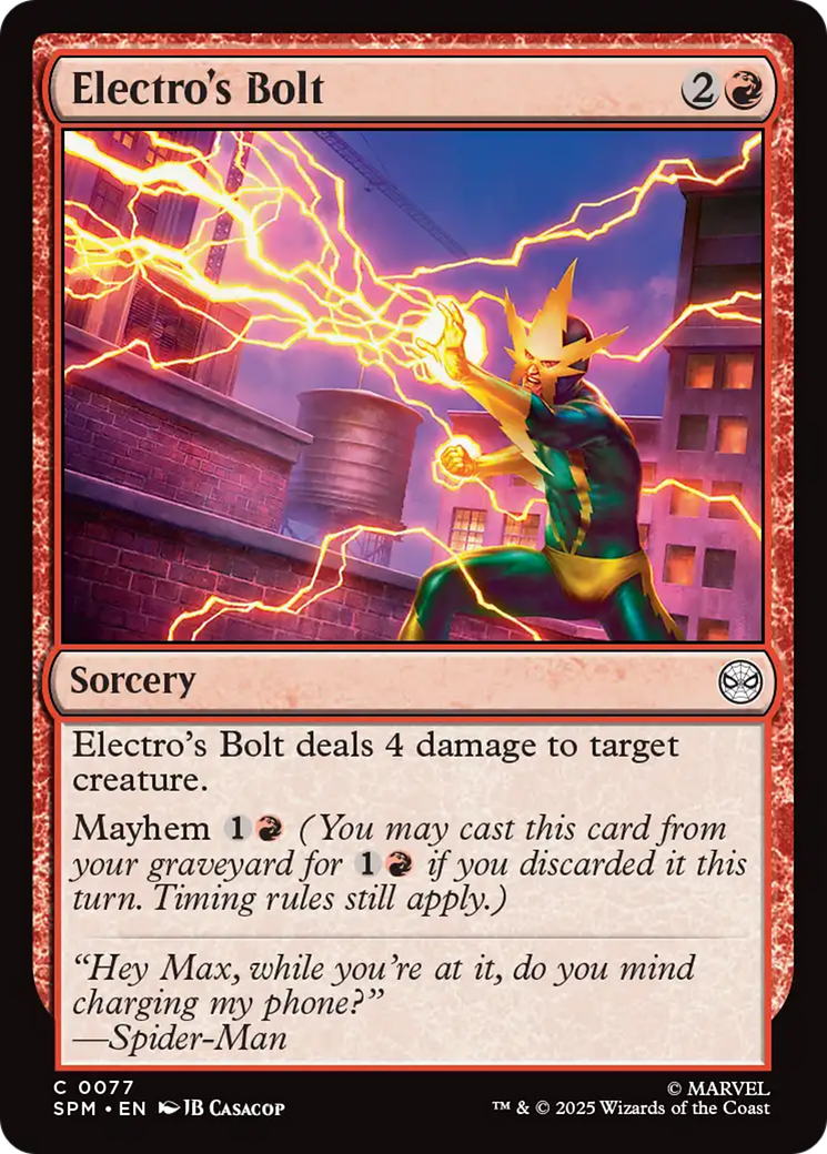 Electro's Bolt [Marvel's Spider-Man] | Exor Games Truro