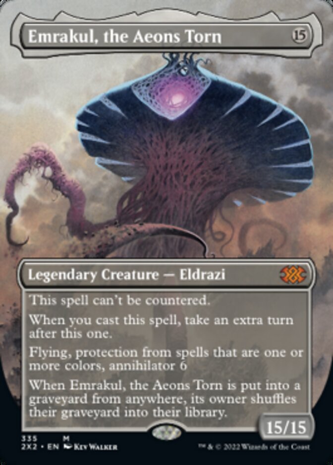 Emrakul, the Aeons Torn (Borderless Alternate Art) [Double Masters 2022] | Exor Games Truro