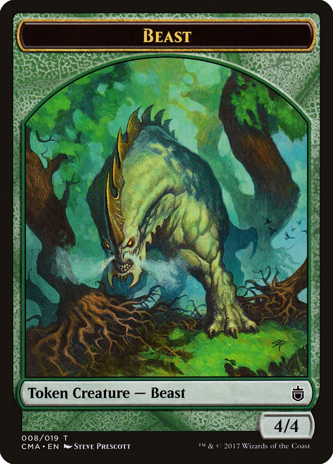 Beast Token (008/019) [Commander Anthology Tokens] | Exor Games Truro