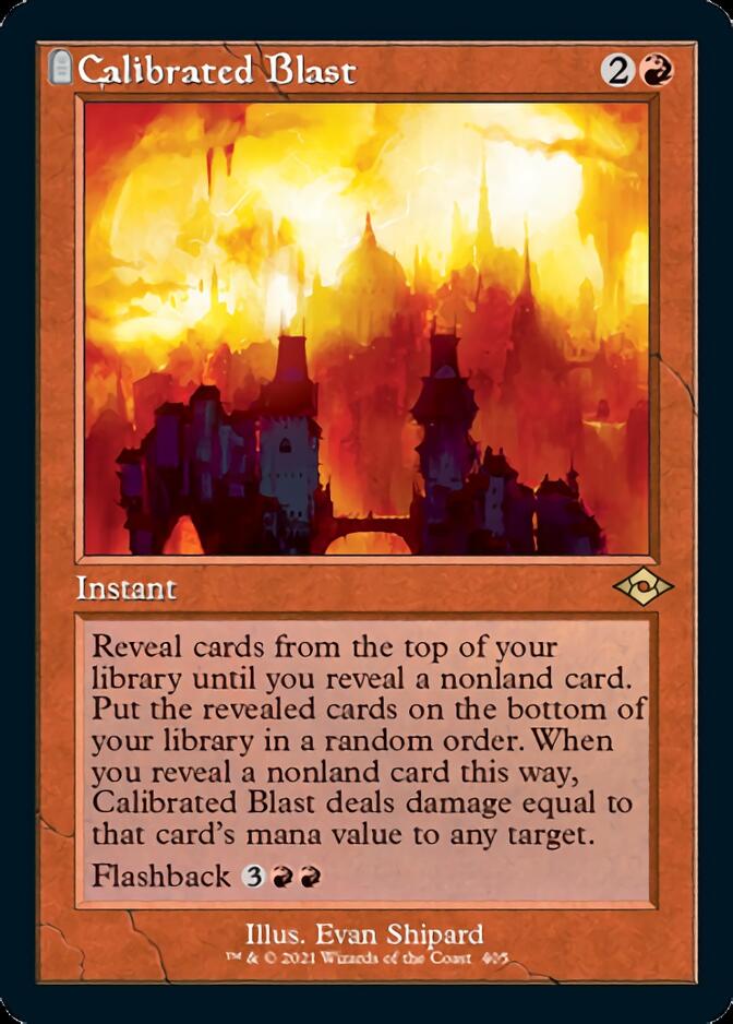 Calibrated Blast (Retro) [Modern Horizons 2] | Exor Games Truro