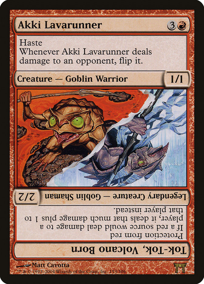 Akki Lavarunner // Tok-Tok, Volcano Born [Champions of Kamigawa] | Exor Games Truro