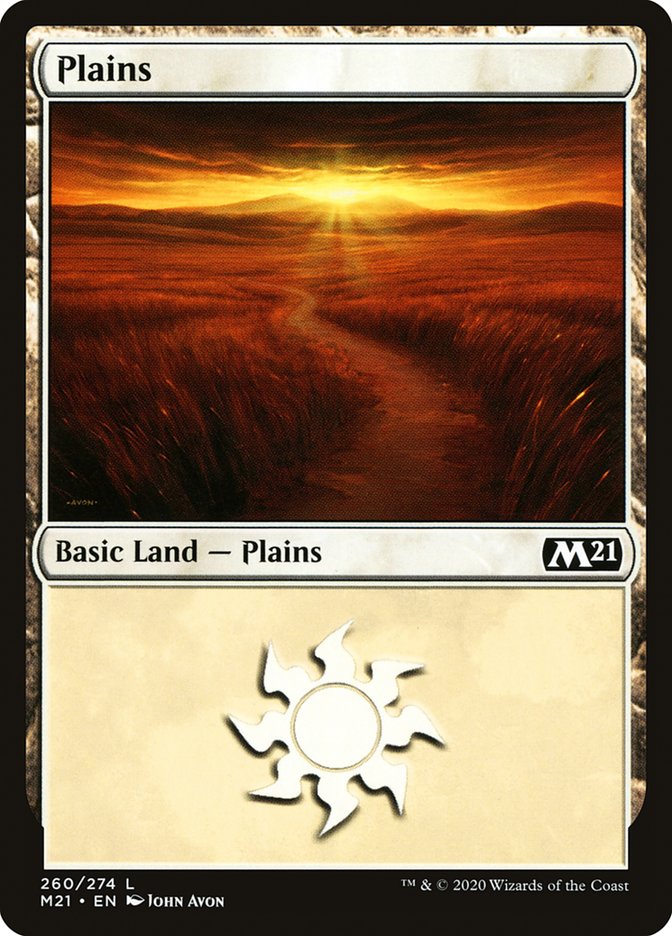 Plains (260) [Core Set 2021] | Exor Games Truro