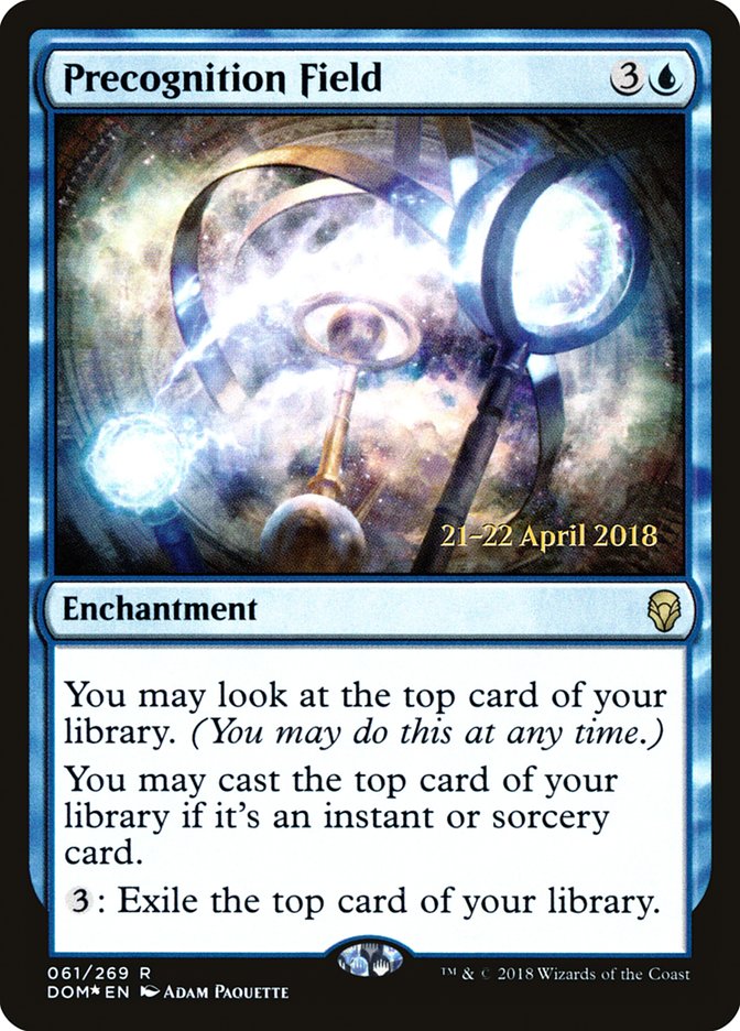 Precognition Field [Dominaria Prerelease Promos] | Exor Games Truro