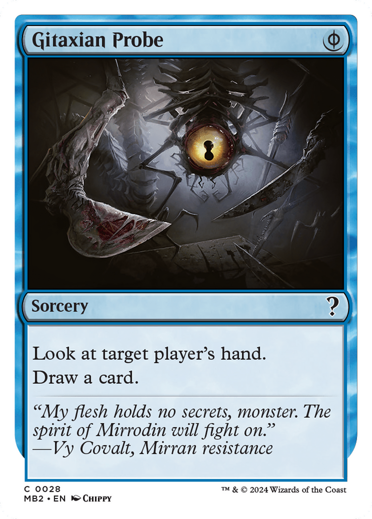 Gitaxian Probe (White Border) [Mystery Booster 2] | Exor Games Truro