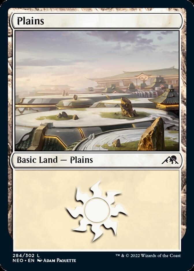 Plains (284) [Kamigawa: Neon Dynasty] | Exor Games Truro