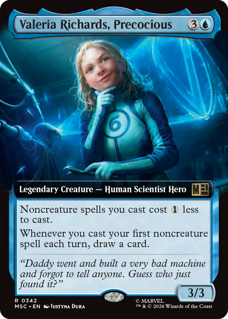 Valeria Richards, Precocious (Extended Art) [Marvel Super Heroes Commander] | Exor Games Truro