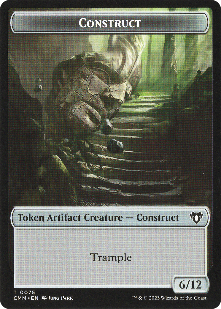 City's Blessing // Construct (0075) Double-Sided Token [Commander Masters Tokens] | Exor Games Truro