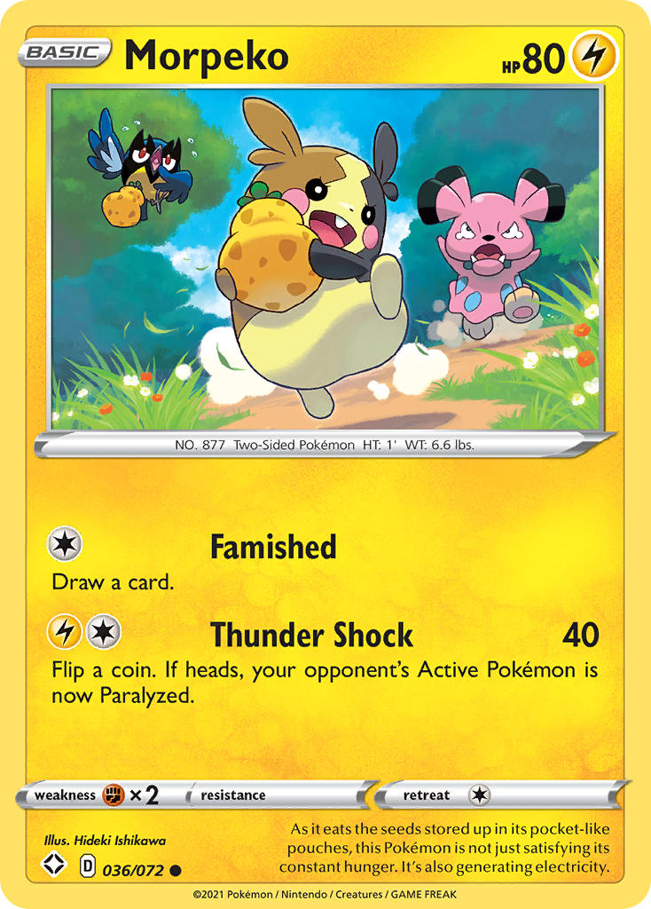 Morpeko (036/072) [Sword & Shield: Shining Fates] | Exor Games Truro