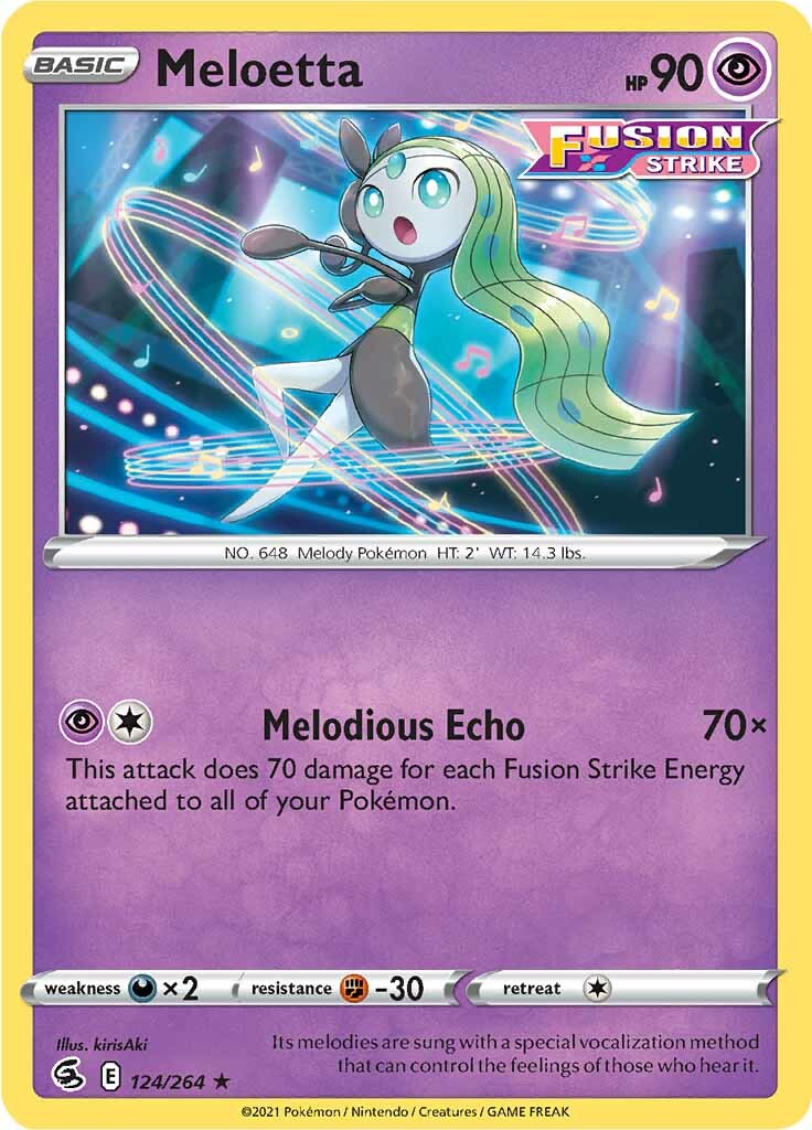 Meloetta (124/264) [Sword & Shield: Fusion Strike] | Exor Games Truro