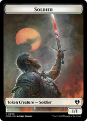 Copy (54) // Human Soldier Double-Sided Token [Commander Masters Tokens] | Exor Games Truro