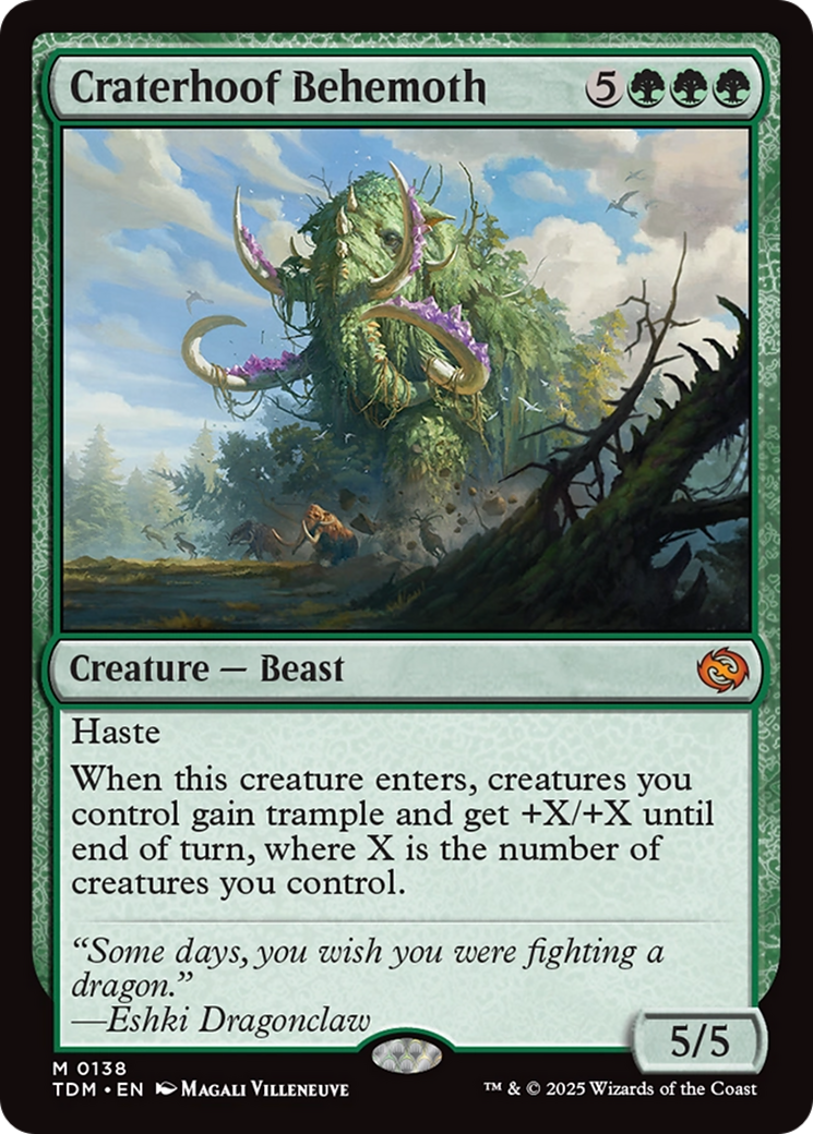 Craterhoof Behemoth [Tarkir: Dragonstorm] | Exor Games Truro