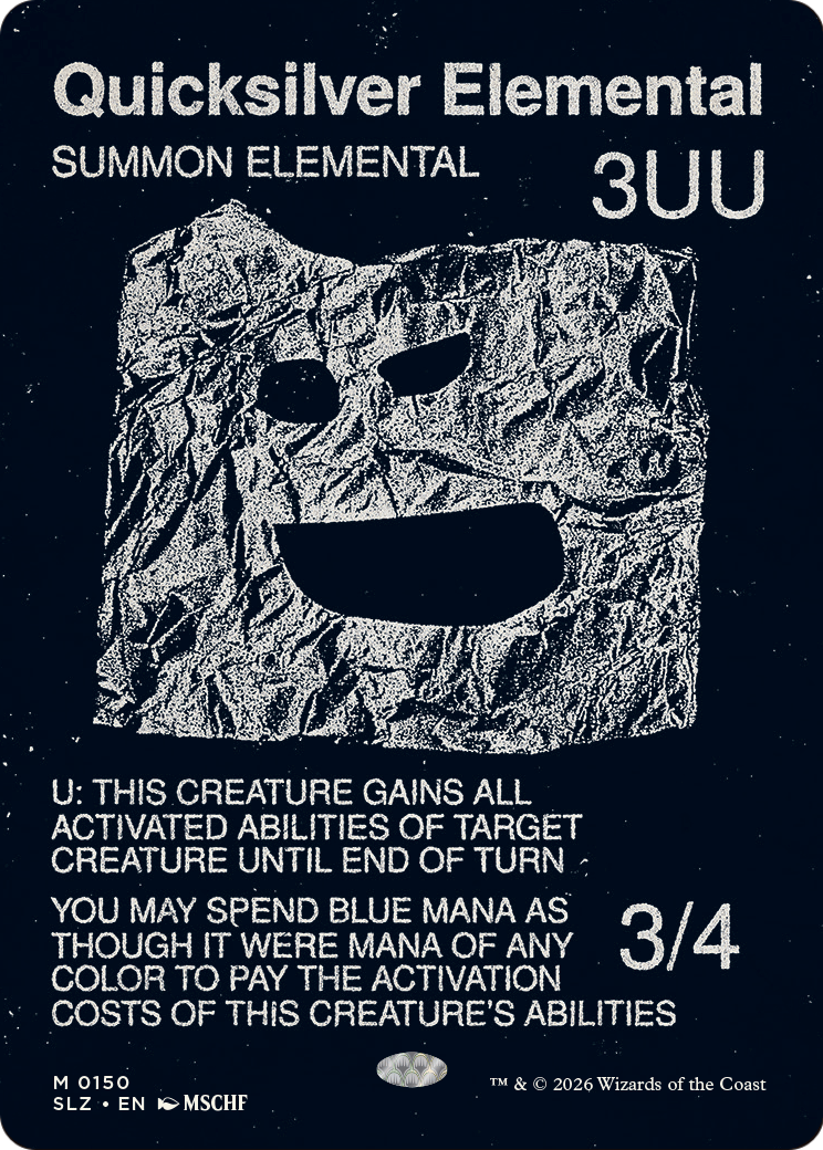 Quicksilver Elemental (0150) [Secret Lair x MSCHF: The Zeta Set] | Exor Games Truro